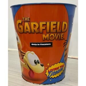 Cinemark The Garfield Movie Cutest Kitty Ever Tin Popcorn Bucket Theater Promo